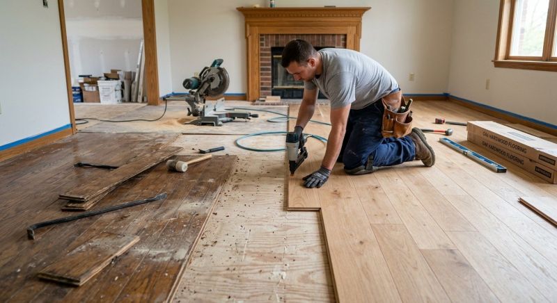 White Oak Floor Installation in Phoenix, AZ